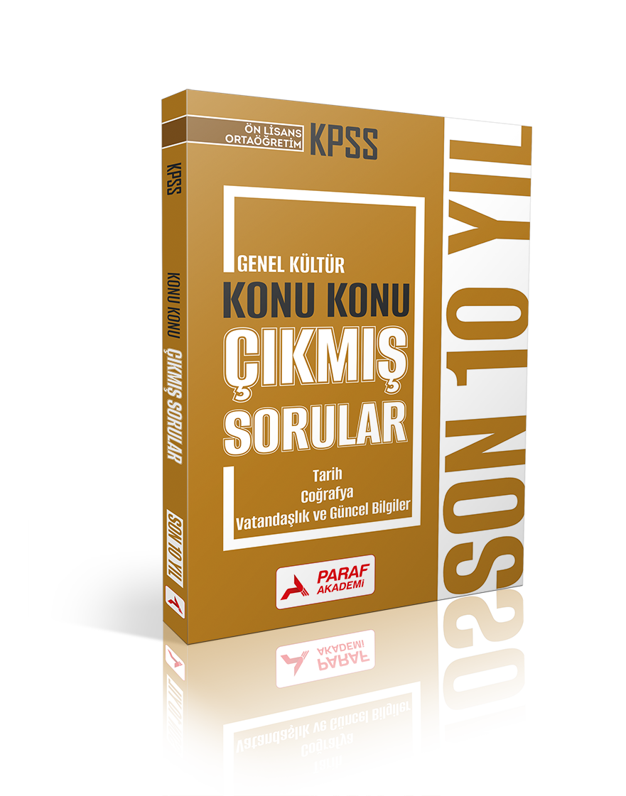 KPSS ÖN LİSANS - ORTAÖĞRETİM Son 10 Yıl Konu Konu Tarih-Coğrafya-Vatandaşlık ve Güncel Bilgiler Çıkmış Sorular