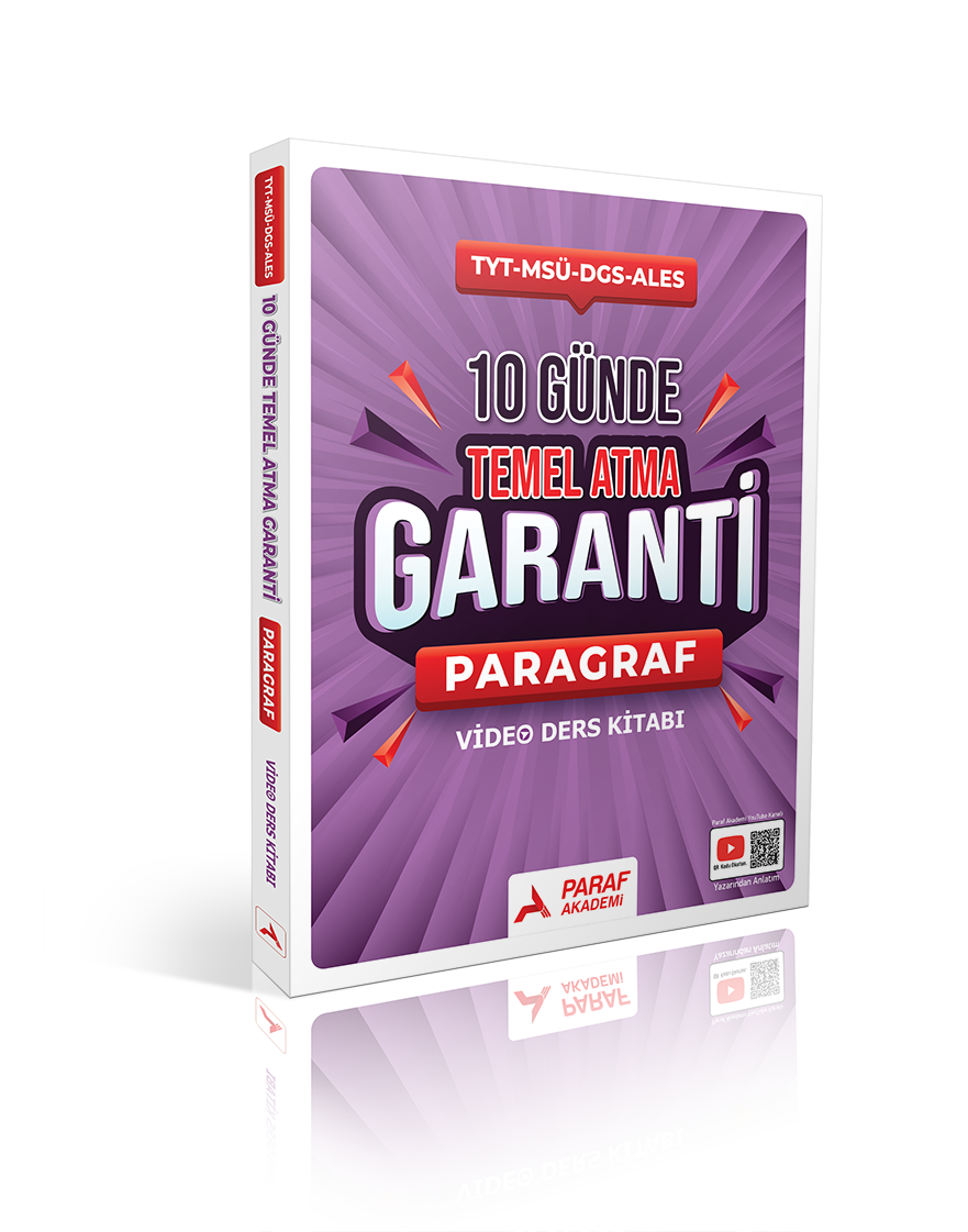 TYT Paragraf 10 Günde Temel Atma